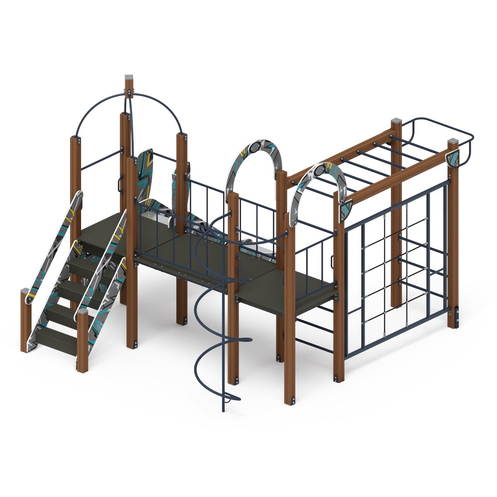 НАВИНА (Техно-голубой) детский игровой комплекс ДИК 2.09.04-01 (Н=1200)