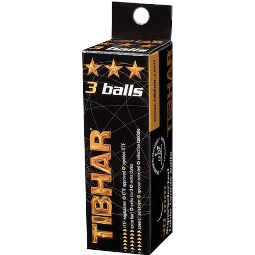 Мячи для настольного тенниса TIBHAR 3*** 40+ syntt белые, 6 шт, пластик