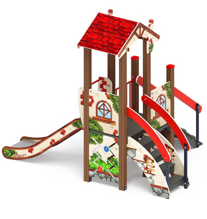 В ГОСТЯХ У СКАЗКИ детский игровой комплекс ДИК 1.05.01-03.С (H=900)