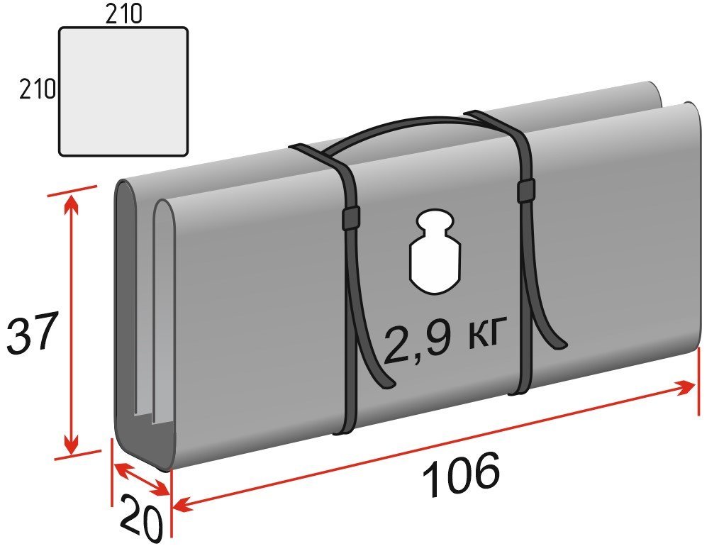Пол утепленный ЛОТОС Куб 3 (210х210) ПУ4000