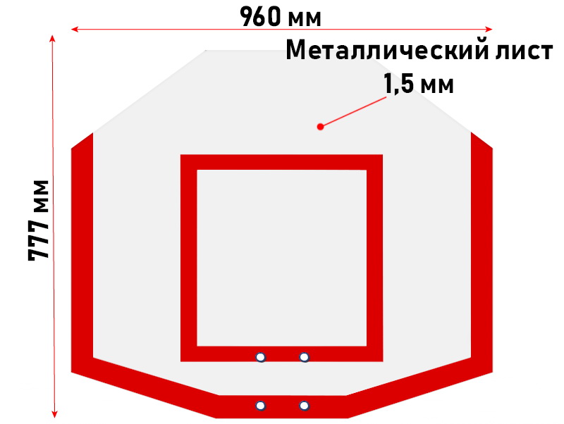 Стритбольный антивандальный щит (01.217)