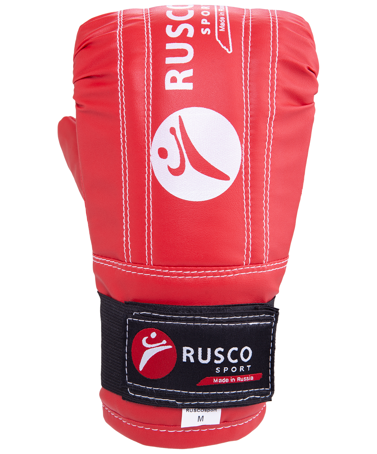 Перчатки снарядные, кожзам, красно-сине-черный, L