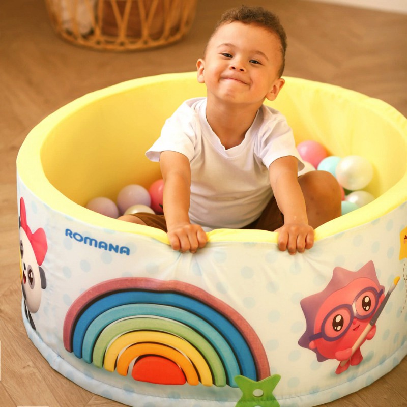 Сухой бассейн Airpool ПРОФЕССИИ Romana ДМФ-МК-02.56.01 (голубой, шариков 150 шт.)