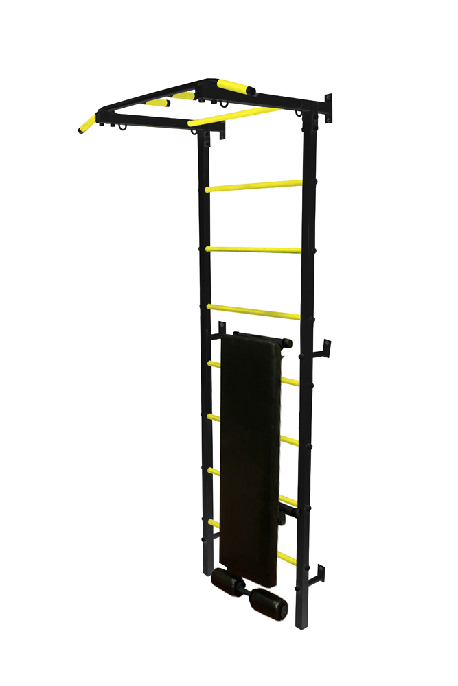Профессиональная шведская стенка Kampfer Mustang Professional (черный/желтый)