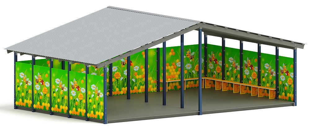 Теневой навес (Пчёлка) МФ 70.8.5-05