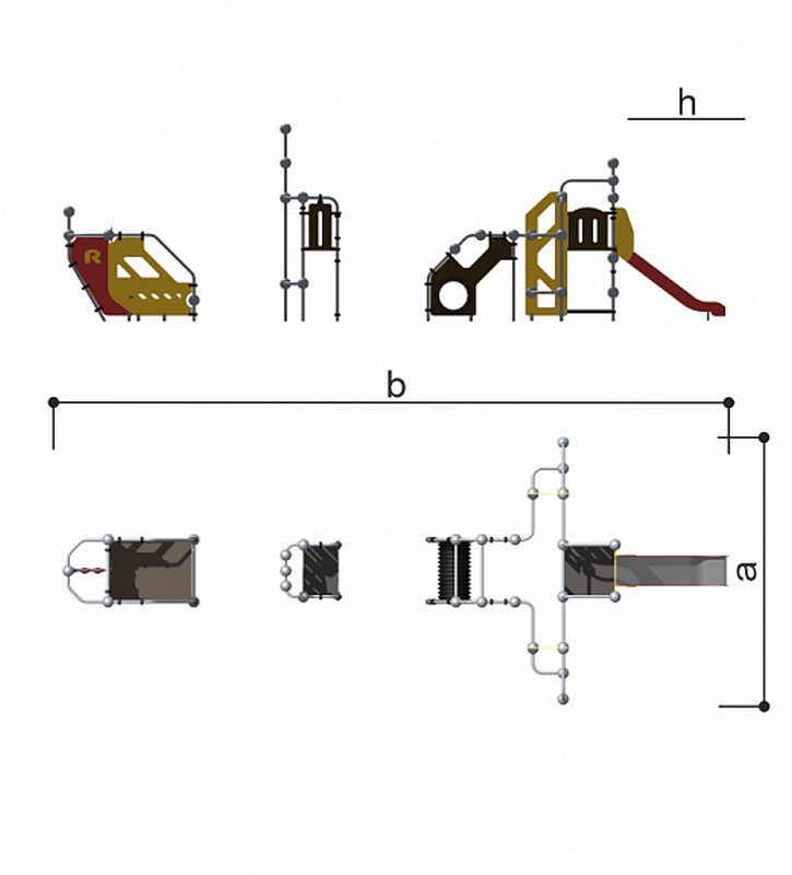 Детский спортивно-игровой комплекс Romana 057.44.00