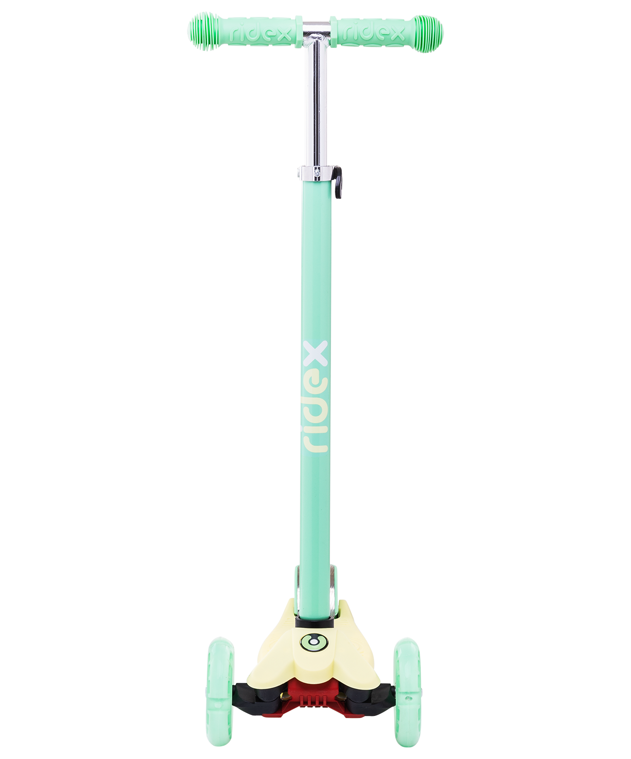 Самокат 3-колесный Snappy 3D, 120/80 мм, желтый/мятный