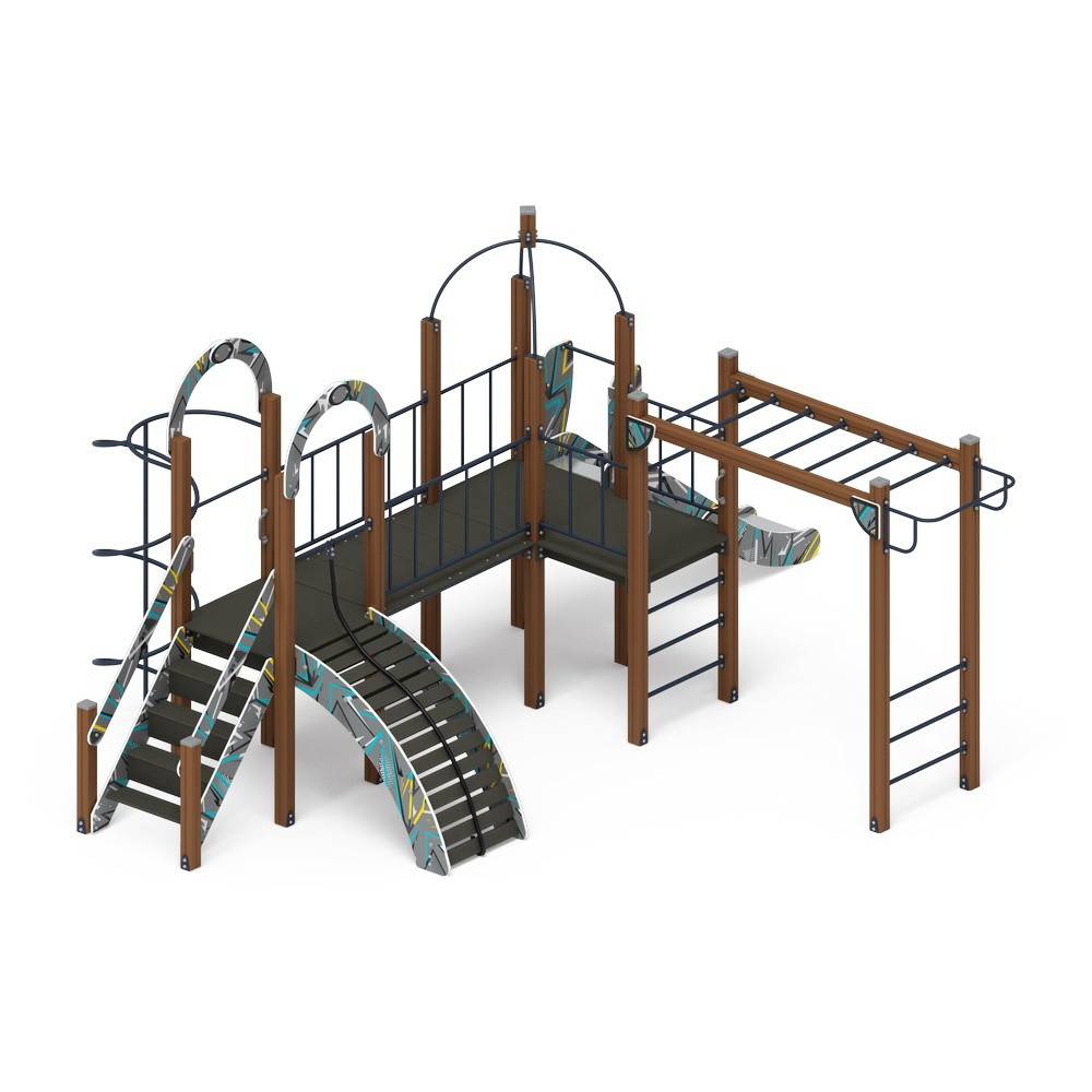 НАВИНА (Техно-голубой) детский игровой комплекс ДИК 2.09.05-01 (Н=1200)