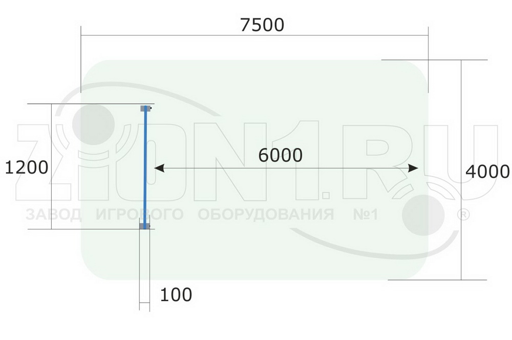 Мишень для бросания мяча ZION для спортплощадок (СЭ274)