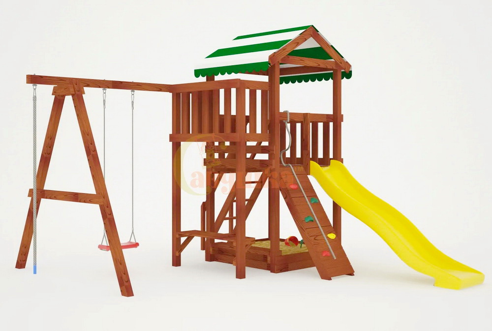 Детская площадка Савушка Мастер 1 (Махагон)