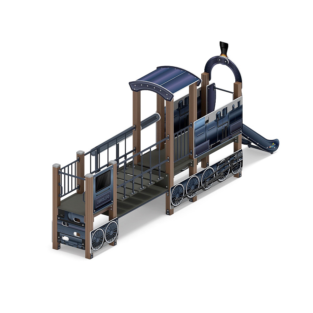 ПАРОВОЗИК детский игровой комплекс ДИК 1.03.5.01-15 (H=750)