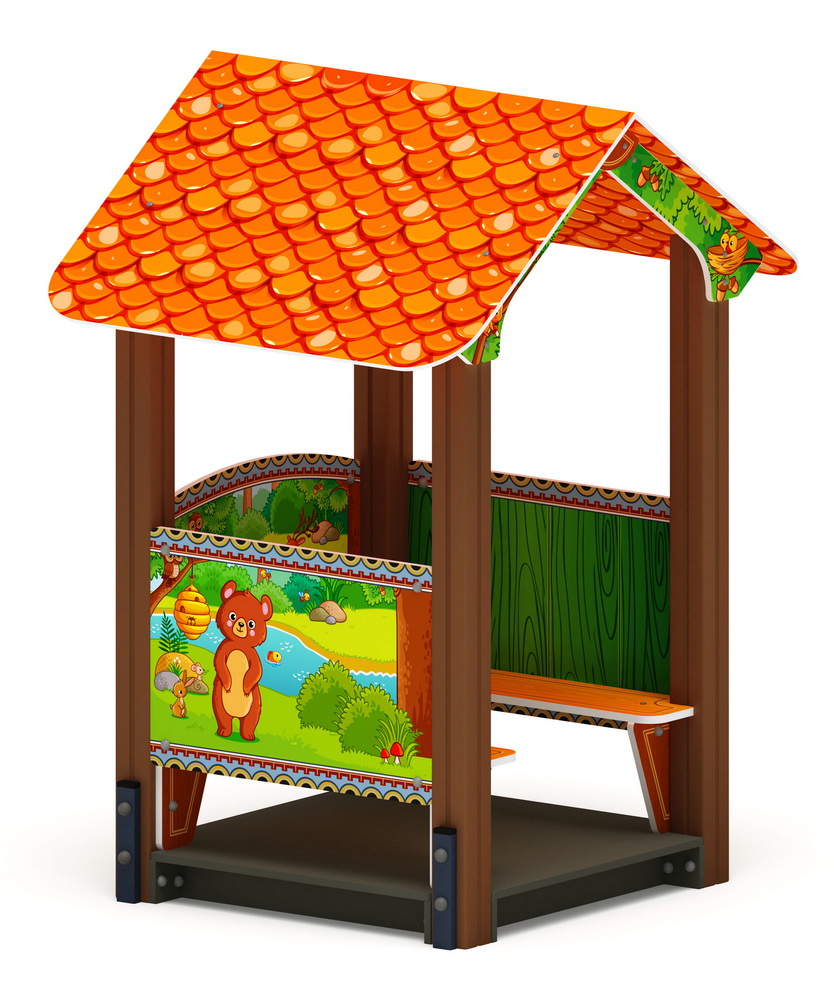 ДОМИК МАЛЫЙ 2 (Полянка) для детской площадки МФ 10.01.02-04