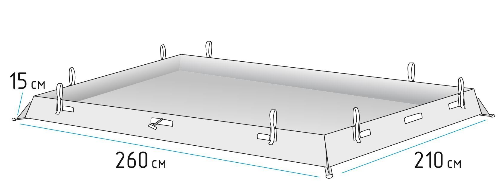 Дно гидроизоляционное ЛОТОС Куб 4 (260х210)