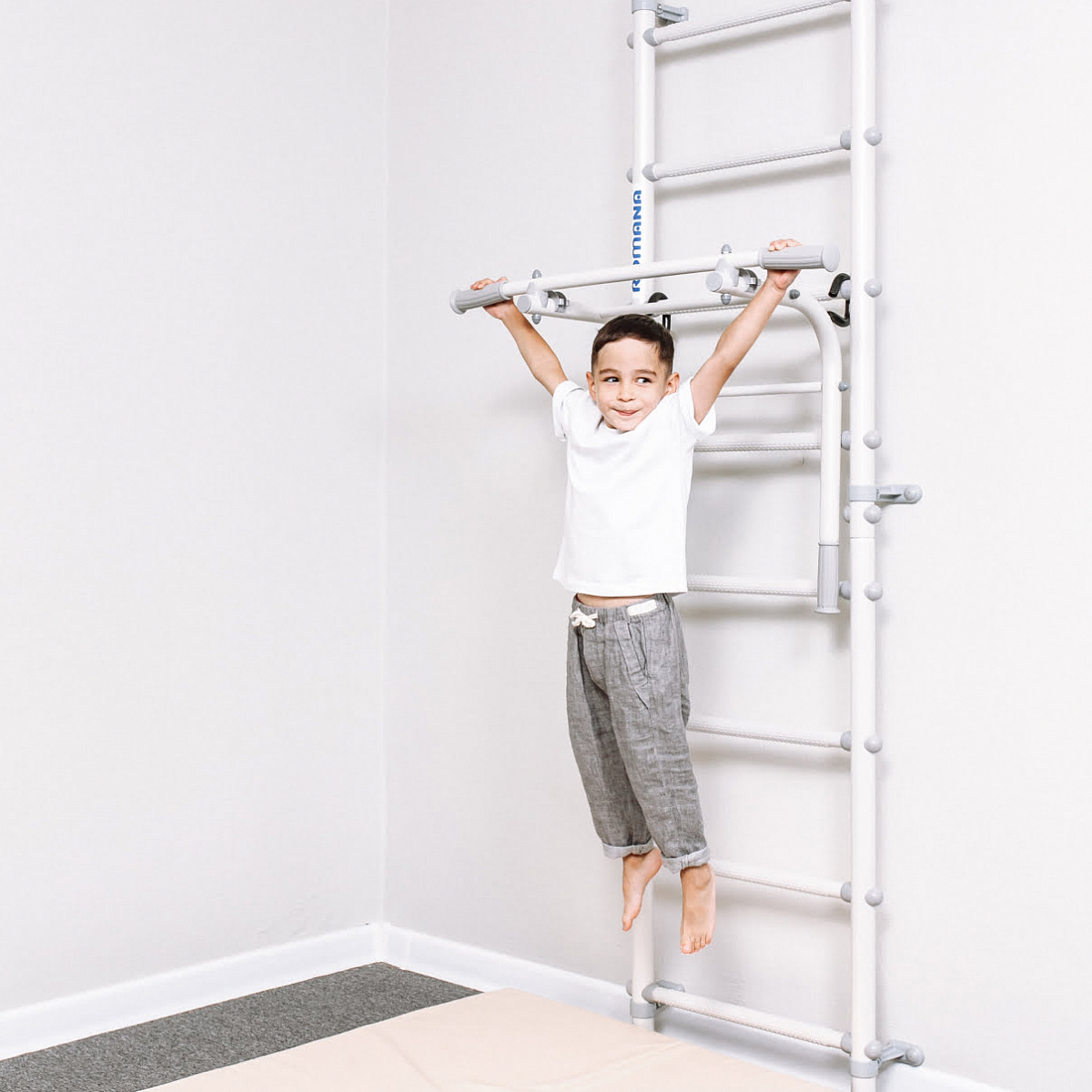 Шведская стенка с брусьями S12 Romana (6.1.8.12.490.00) белый прованс