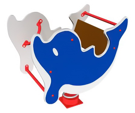 Качалка на пружине ZION Дельфин