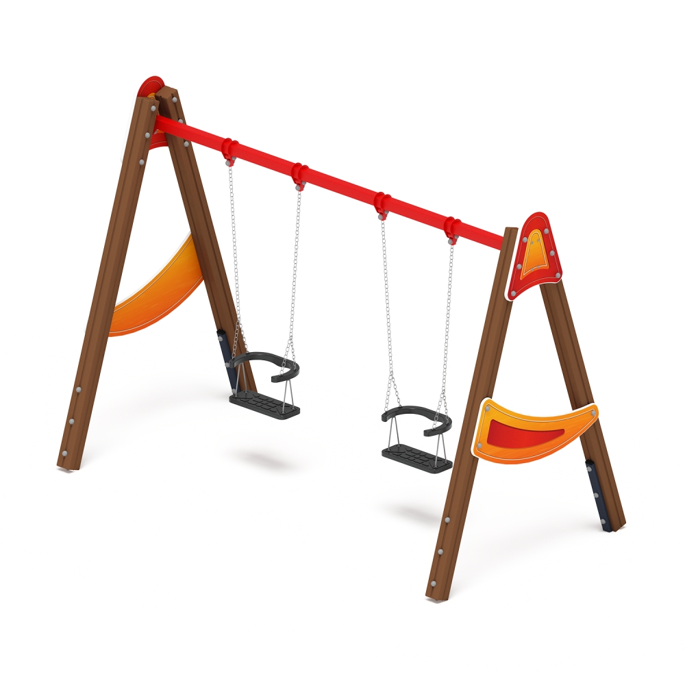 Качели Д2 двойные (Счастливое детство) ИО 12.Д.01.01.01-П