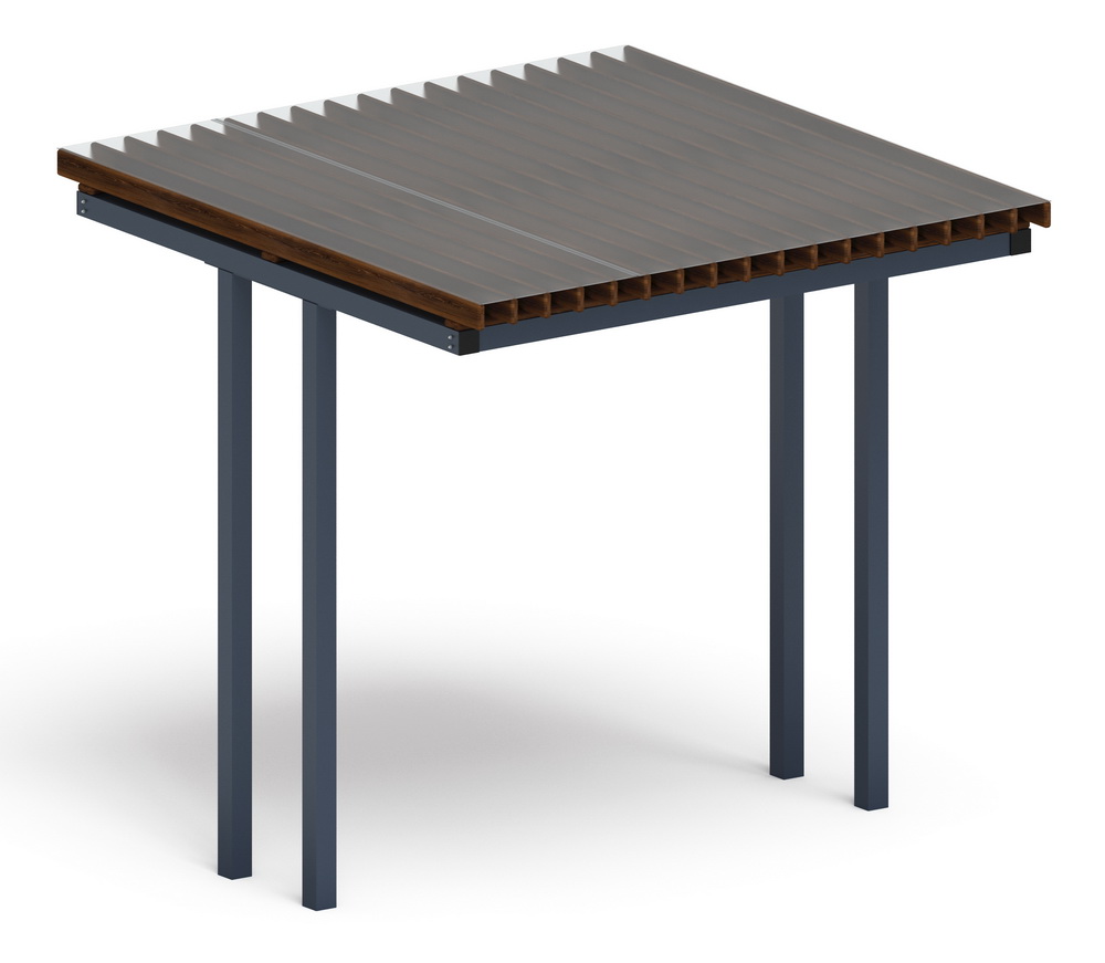 Пергола Тент (прямая) МФ 77.04.01 /с поликарбонатом/