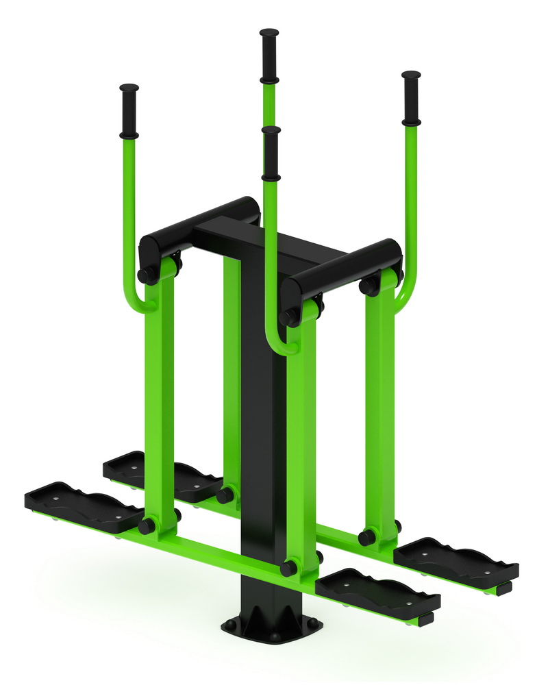 Тренажер уличный ДВОЙНЫЕ ЛЫЖИ (зеленый) СТ 009-12