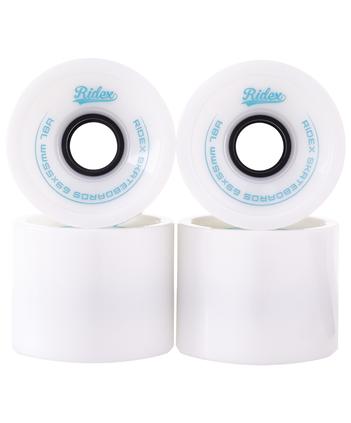 Комплект колес для лонгборда SB, белый, 4 шт.