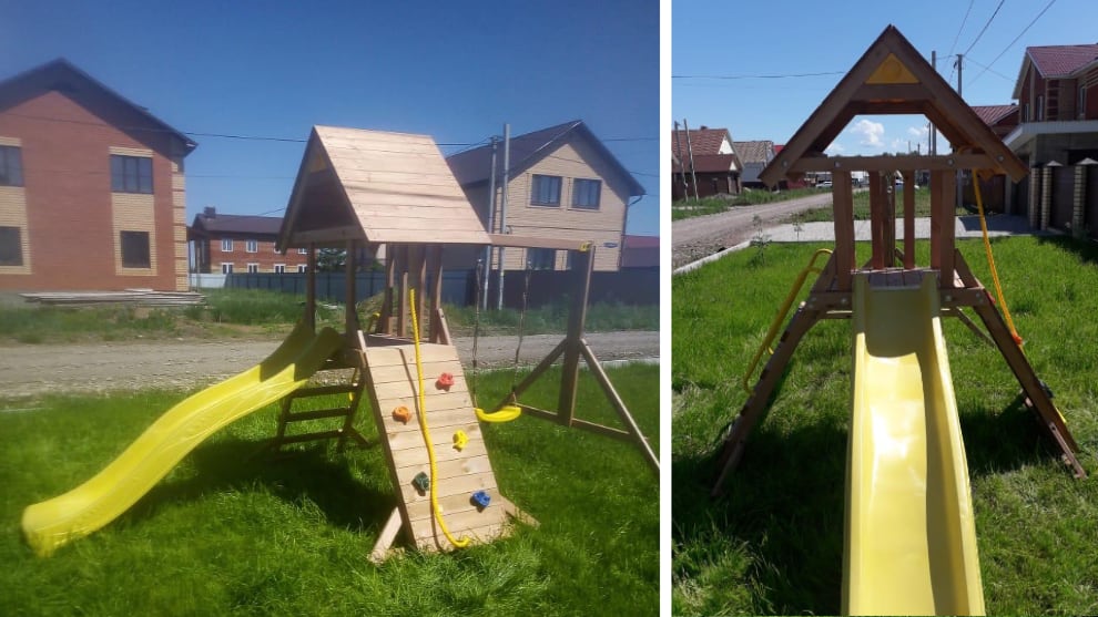 Детский деревянный игровой комплекс КРЕПОСТЬ СВОБОДЫ