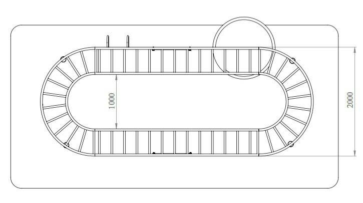 Спортивно-игровой комплекс для всей семьи "Железная дорога"