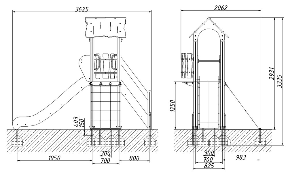 Детский игровой комплекс ZION Причуда (КД055)