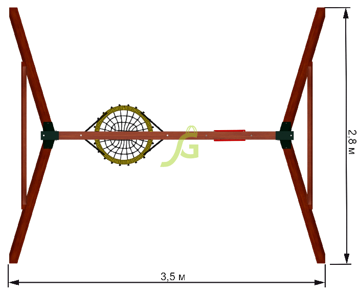 Качельный модуль Гнездо + одиночные