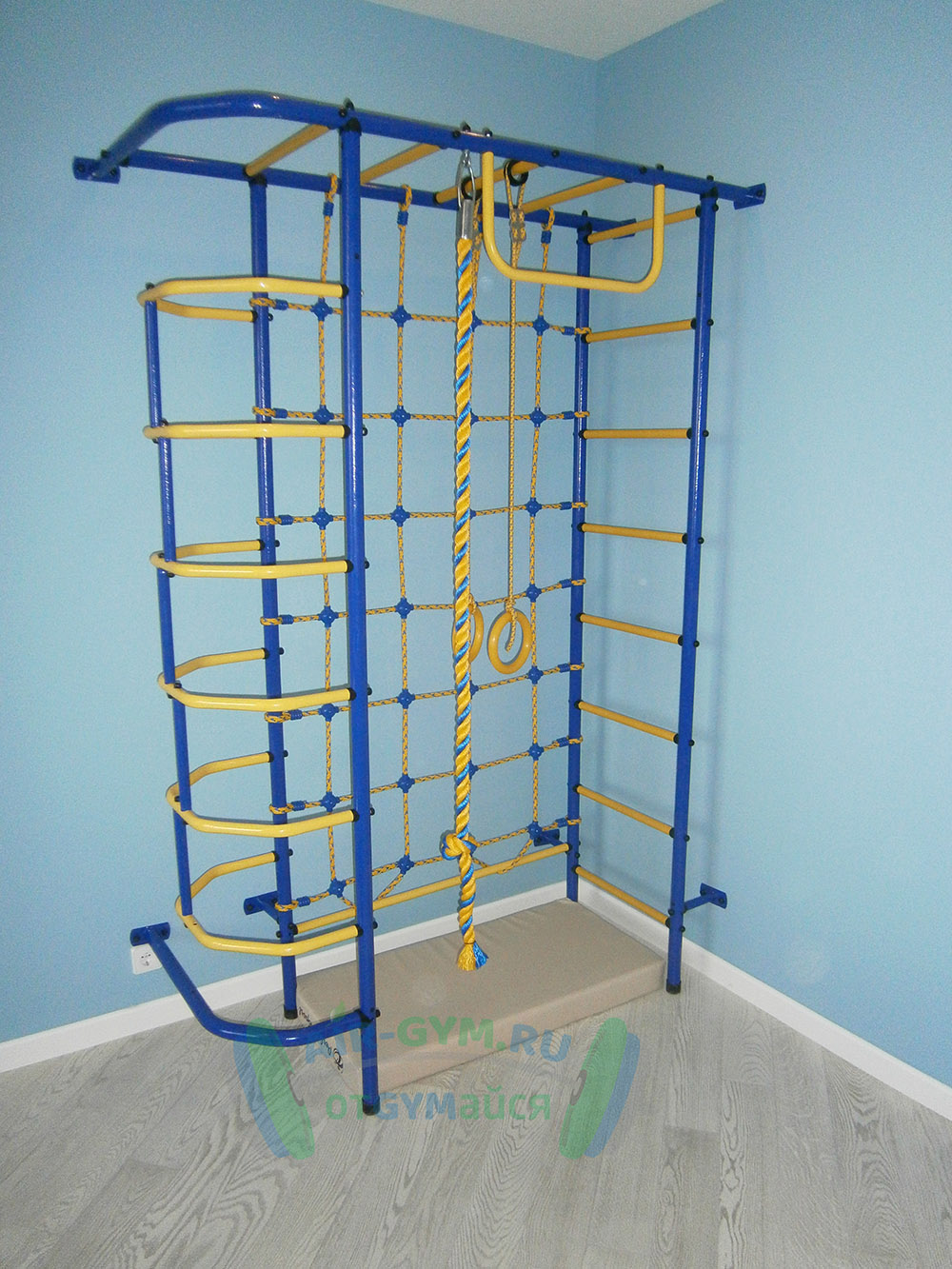 Детская шведская стенка Пионер С5Л красно/жёлтый