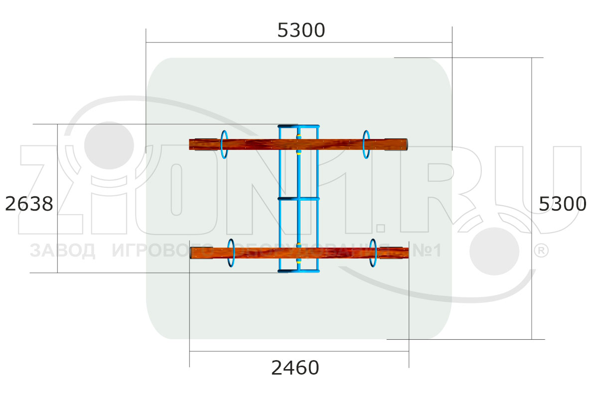 Качалка-балансир ZION Малютка 2 (КЧ037)