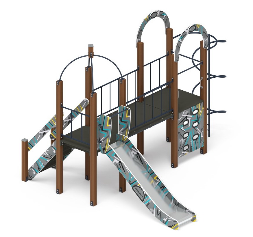 НАВИНА (Техно-голубой) детский игровой комплекс ДИК 2.09.03-01 (Н=1200)