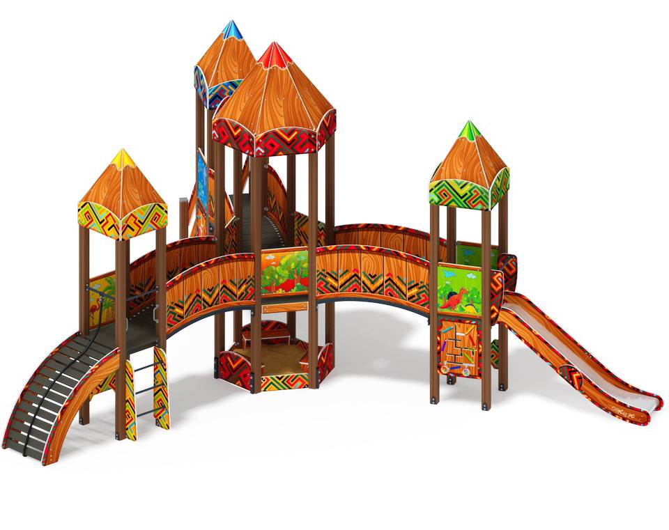 КАРАНДАШИ детский игровой комплекс ДИК 2.26.04-01.С (H=1200)