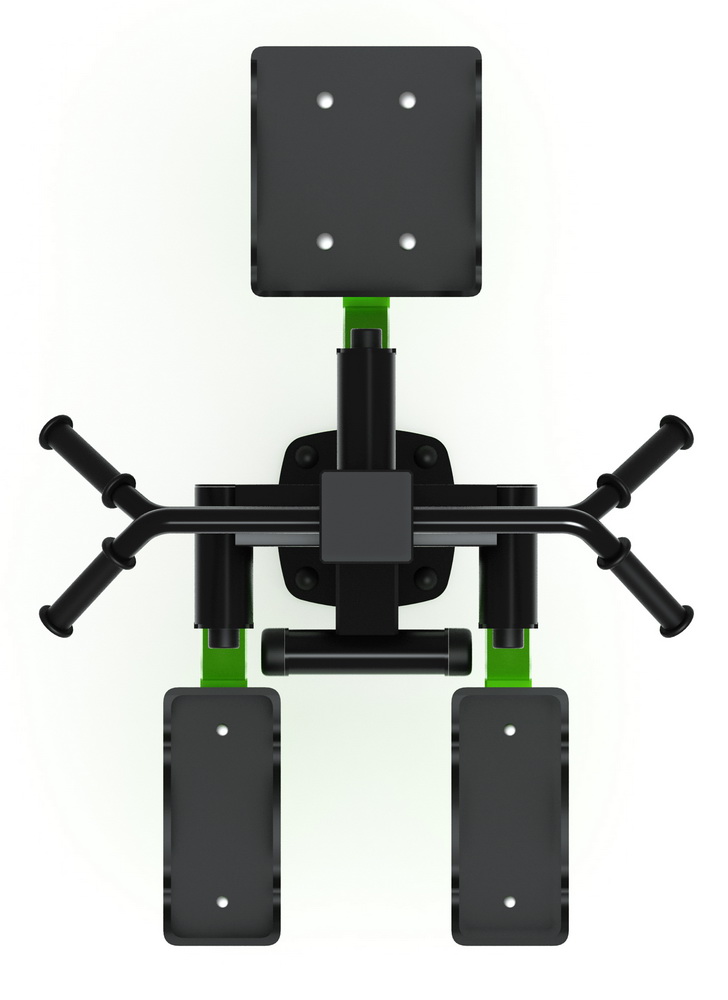 Тренажер уличный ХИПС + МАЯТНИК (зеленый) СТ 024-12.П