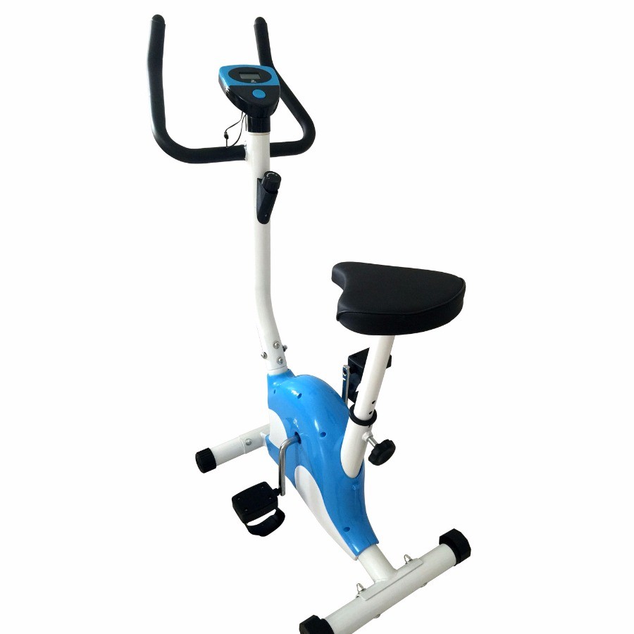 Велотренажер DFC VT-8013 белый/голубой