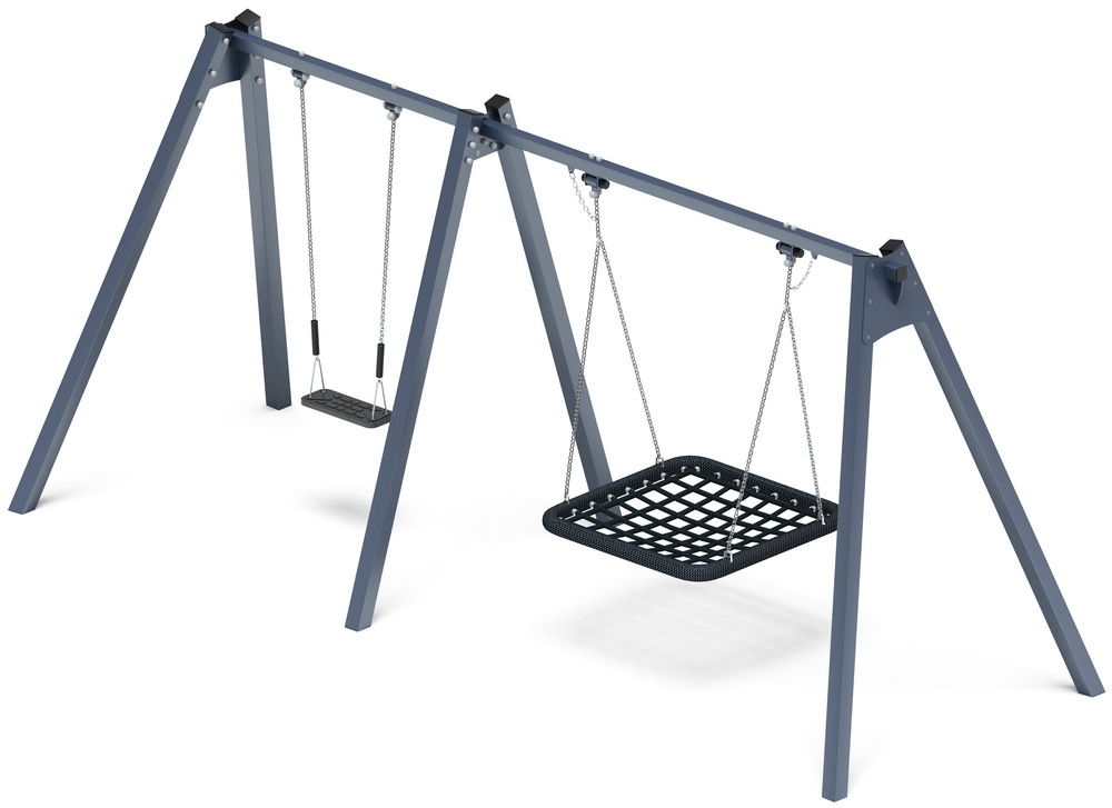 Качели М2 двойные ИО 12.06.03.01 (графит)