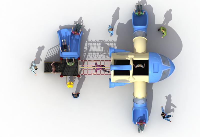 Детская игровая площадка Air-Gym Play Аполлон - 13 WD-FJ009, серия Авиация