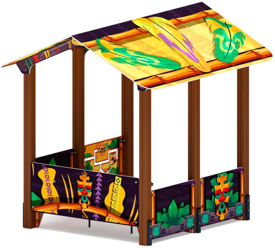 ДОМИК БОЛЬШОЙ 2 (Майя) для детской площадки МФ 10.01.08-03