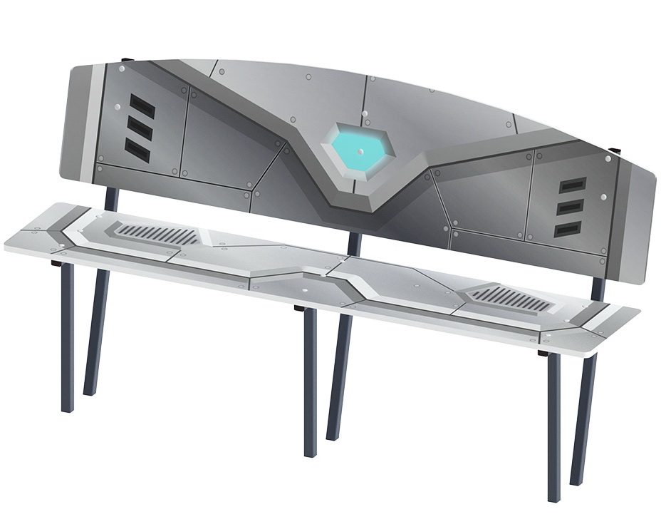 Скамейка ТЕХНО для детской площадки МФ 41.01.01-03