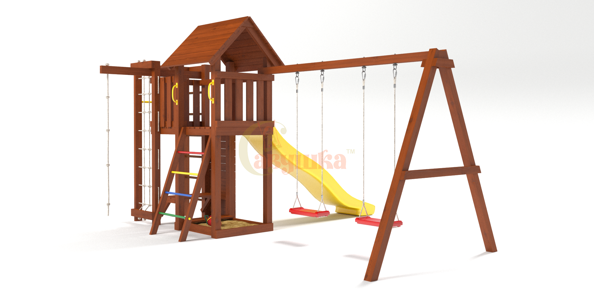 Детская площадка Савушка Мастер-10 (Махагон)