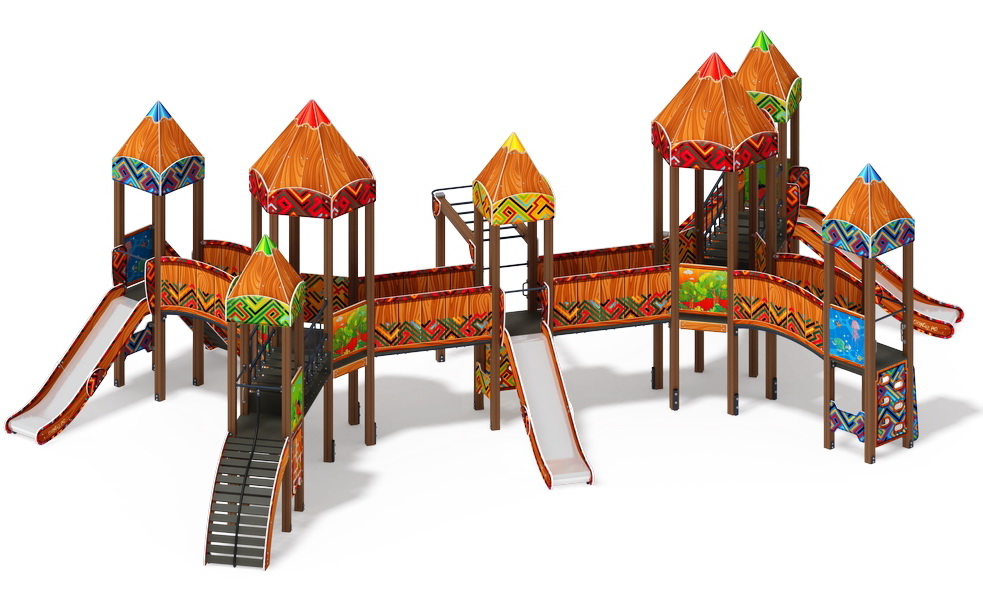 КАРАНДАШИ детский игровой комплекс ДИК 2.26.07-01.С (H=1200)