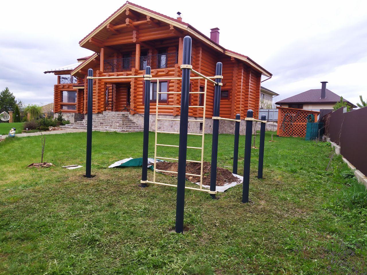 Два турника, брусья, шведская стенка СВС-29