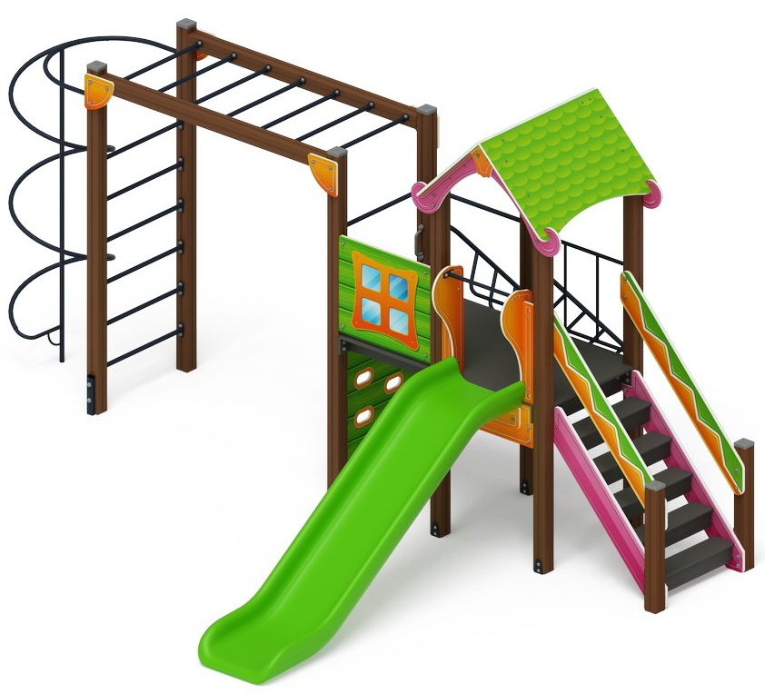 ЛУКОМОРЬЕ детский игровой комплекс ДИК 2.25.05-01 (H=1200)