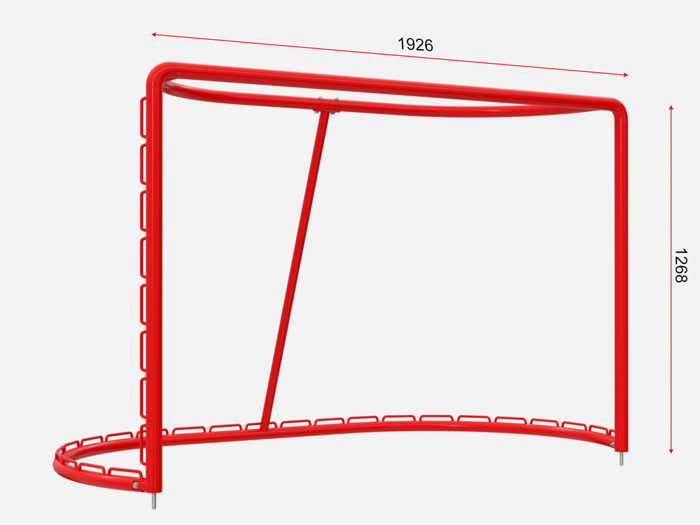Ворота хоккейные разборные (крепление под шпильку) (17.105)