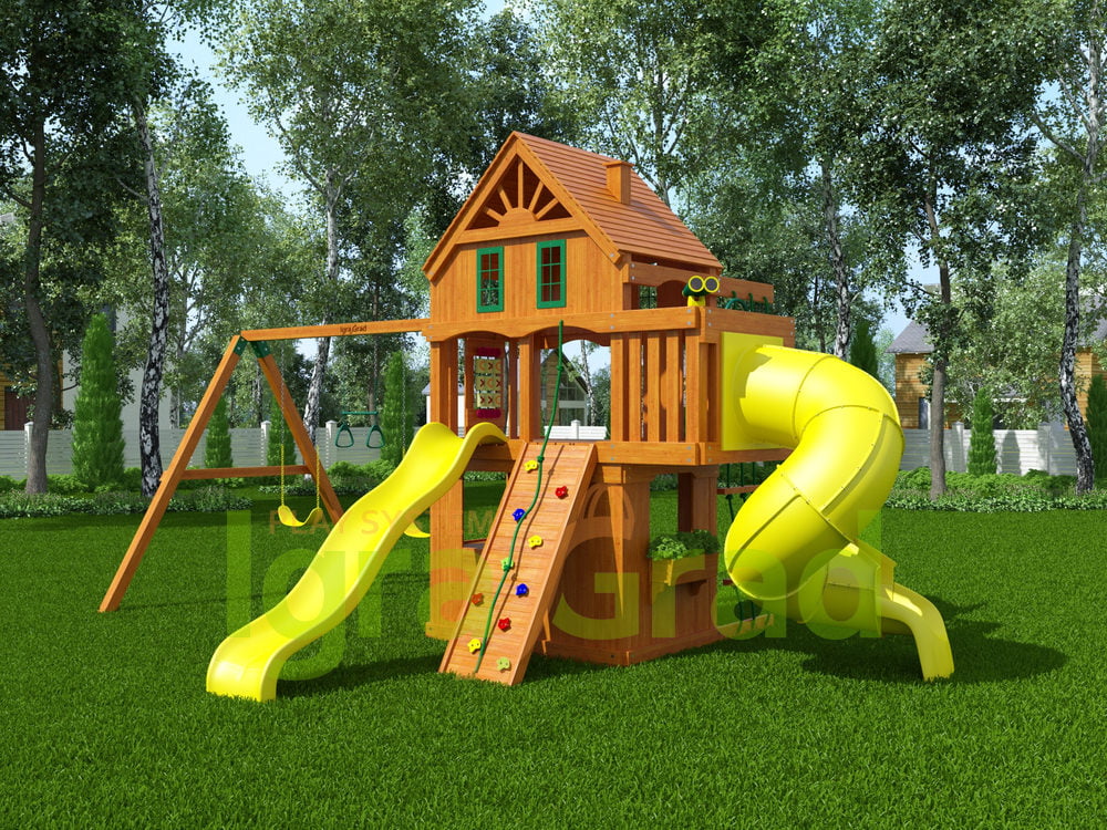 Детская площадка IgraGrad Шато 2 с трубой (домик)