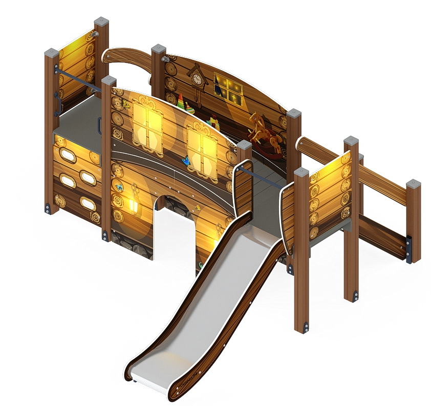 КАРАПУЗ (Эко) детский игровой комплекс ДИК 1.001.01-02 (H=900)