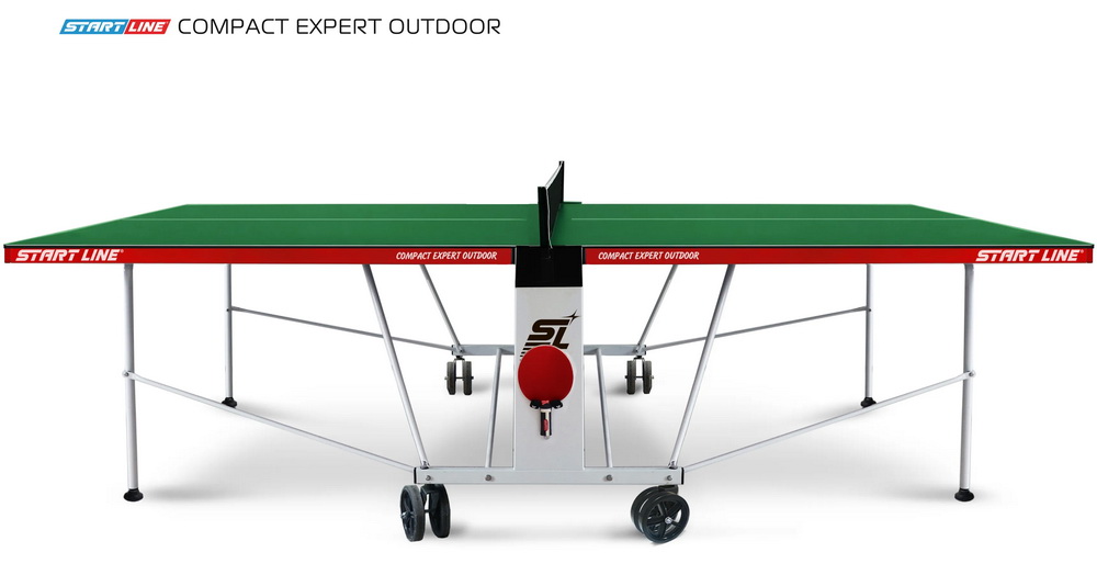 Стол теннисный START LINE Compact EXPERT 6 Всепогодный Зелёный