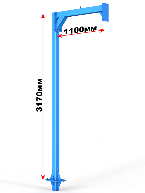 Стойка баскетбольная разборная со съемной закладной (01.108)