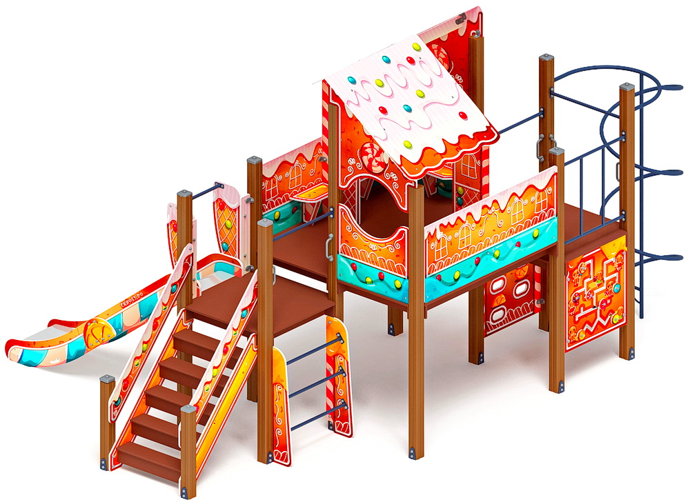 ТЕРЕМОК детский игровой комплекс ДИК 2.07.01-02 (H=1200)