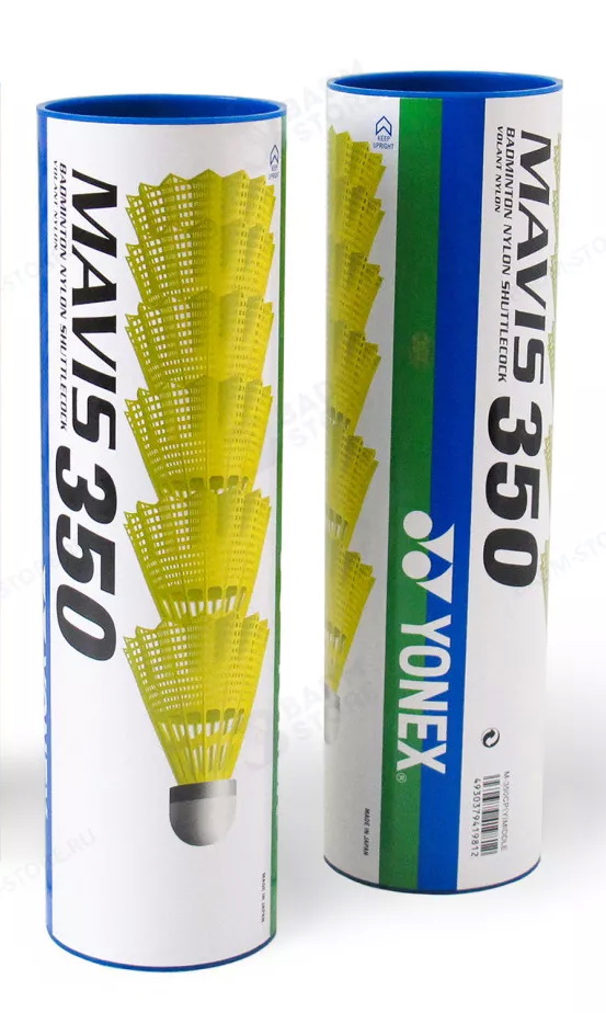 Воланы Yonex Mavis 350 Yellow-Middle, 6 шт. (02.407)