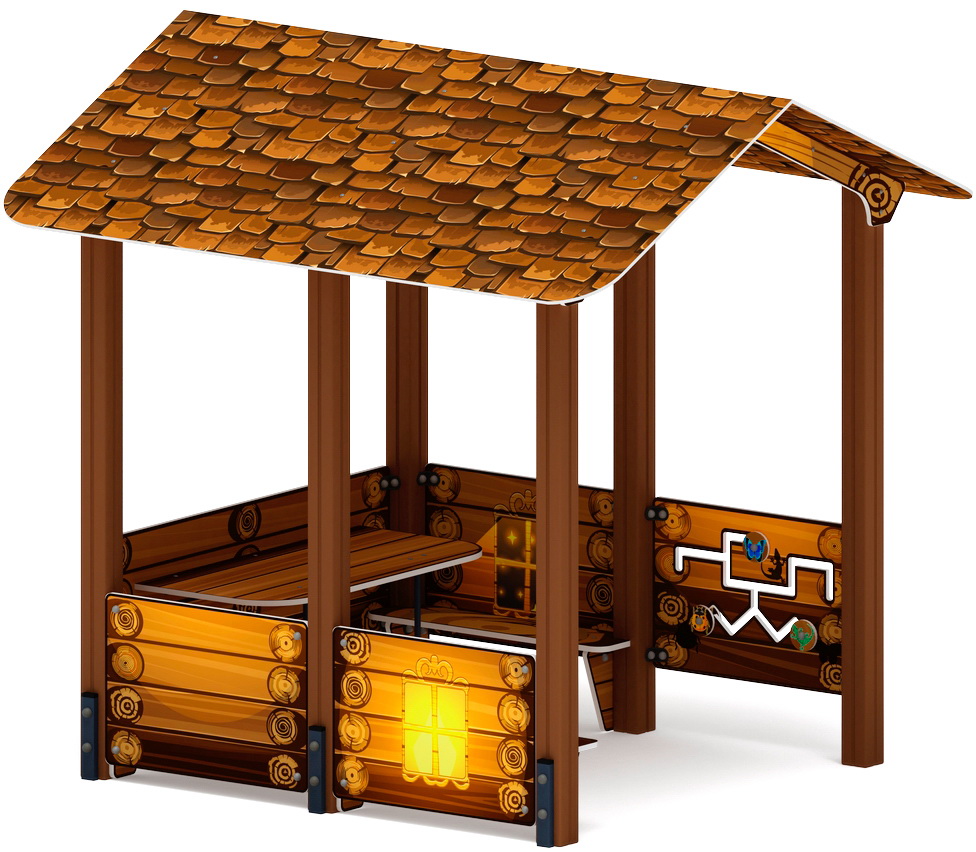 ДОМИК БОЛЬШОЙ 2 (Эко) для детской площадки МФ 10.01.08-02