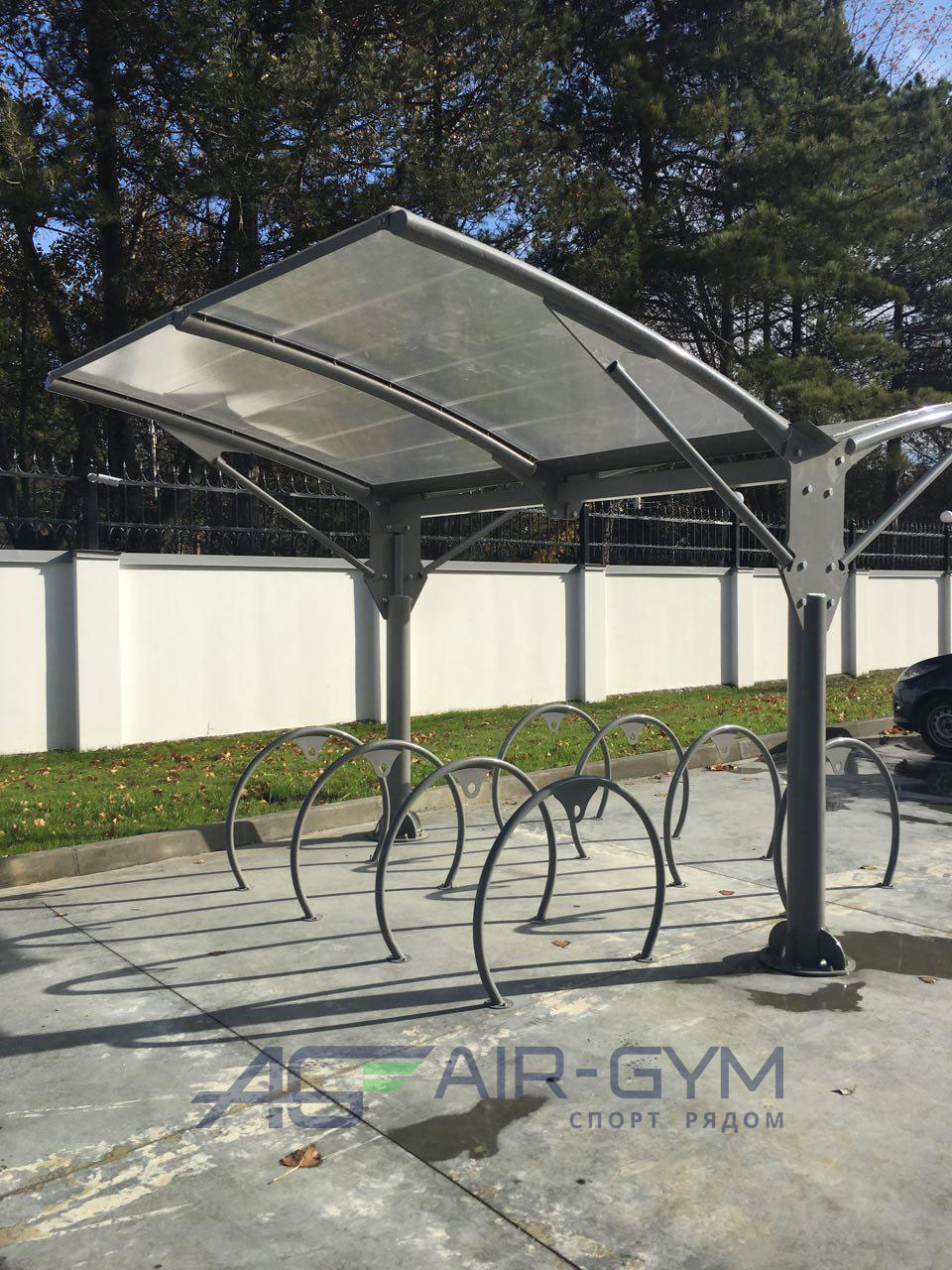 Велопарковка с навесом НИКА